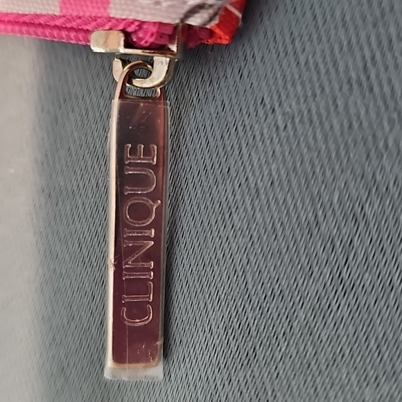 3 for $10 💄Clinique 2-Piece Cosmetic Bag Set 💖 Makeup Graphic Print Pouch New - Picture 3 of 6